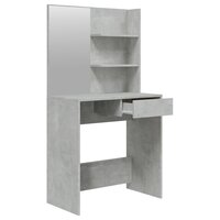Kaptafel met spiegel 74,5x40x141 cm betongrijs 7