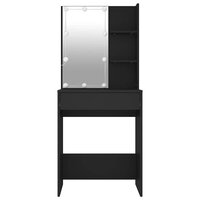 Kaptafel met LED-verlichting 60x40x140 cm zwart 5
