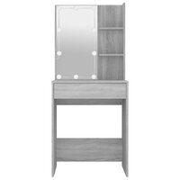 Kaptafel met LED-verlichting 60x40x140 cm grijs sonoma eiken 5