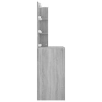 Kaptafel met LED-verlichting 60x40x140 cm grijs sonoma eiken 6