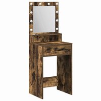 Kaptafel Gerookt eiken 50 x 41 x 135 cm Bewerkt hout 2