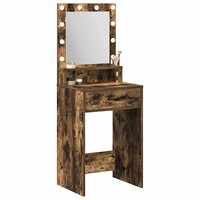 Kaptafel Gerookt eiken 50 x 41 x 135 cm Bewerkt hout 3
