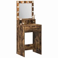 Kaptafel Gerookt eiken 50 x 41 x 135 cm Bewerkt hout 3