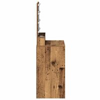 Kaptafel met plank Oudhout 50 x 41 x 135 cm Bewerkt hout 5