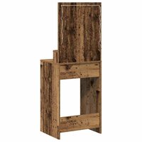 Kaptafel met plank Oudhout 50 x 41 x 135 cm Bewerkt hout 6