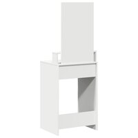 Kaptafel met lade Wit 50 x 41 x 140 cm Bewerkt hout 8