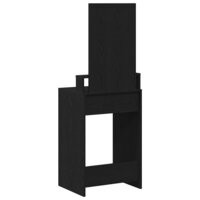 Kaptafel met lade Zwart Eiken 50 x 41 x 140 cm Bewerkt hout 8