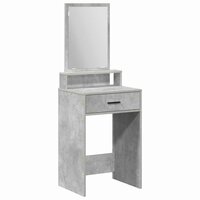 Kaptafel met lade Beton Grijs 50 x 41 x 140 cm Bewerkt hout 2
