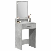 Kaptafel met lade Beton Grijs 50 x 41 x 140 cm Bewerkt hout 3