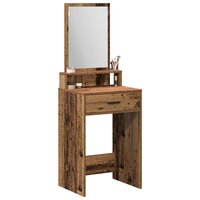 Kaptafel met lade Oudhout 50 x 41 x 140 cm Bewerkt hout 3