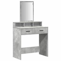 Kaptafel met lade Beton Grijs 79 x 41 x 140 cm Bewerkt hout 2