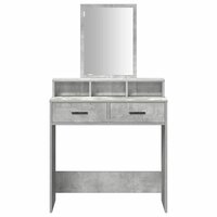 Kaptafel met lade Beton Grijs 79 x 41 x 140 cm Bewerkt hout 6