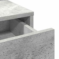 Kaptafel met lade Beton Grijs 79 x 41 x 140 cm Bewerkt hout 9