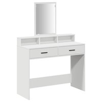 Kaptafel met lade Wit 100 x 41 x 140 cm Bewerkt hout 2