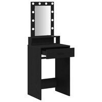 Kaptafel met lade Zwart 50 x 41 x 140 cm Bewerkt hout 4