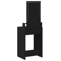 Kaptafel met lade Zwart 50 x 41 x 140 cm Bewerkt hout 7