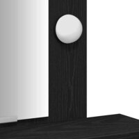 Kaptafel met lade Zwart 50 x 41 x 140 cm Bewerkt hout 9