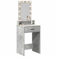 Kaptafel met lade Grijs 50 x 41 x 140 cm Bewerkt hout 3