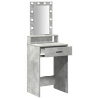 Kaptafel met lade Grijs 50 x 41 x 140 cm Bewerkt hout 4
