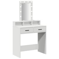 Kaptafel met lade Wit 79 x 41 x 140 cm Bewerkt hout 2
