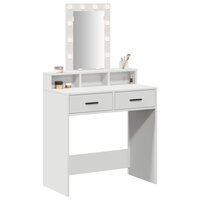 Kaptafel met lade Wit 79 x 41 x 140 cm Bewerkt hout 3