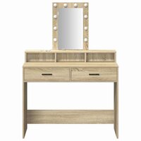 Kaptafel met lade Bruin 100 x 41 x 140 cm Bewerkt hout 5