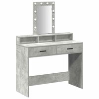 Kaptafel met lade Grijs 100 x 41 x 140 cm Bewerkt hout 2