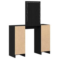 Kaptafel met opslag Zwart 102 x 33 x 135 cm Bewerkt hout 7