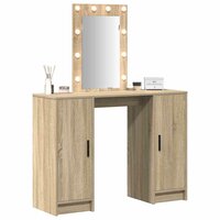 Kaptafel met opslag Bruin 102 x 33 x 135 cm Bewerkt hout 3