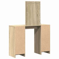 Kaptafel met opslag Bruin 102 x 33 x 135 cm Bewerkt hout 7