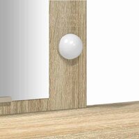 Kaptafel met opslag Bruin 102 x 33 x 135 cm Bewerkt hout 8