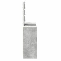 Kaptafel Lichtgrijs 102 x 33 x 135 cm Bewerkt hout 6