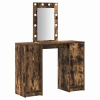 Kaptafel met opslag Bruin 102 x 33 x 135 cm Bewerkt hout 2