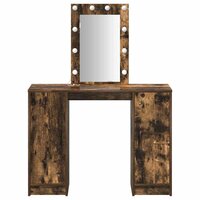 Kaptafel met opslag Bruin 102 x 33 x 135 cm Bewerkt hout 5