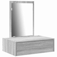 Kaptafel met lade Grijs 60 x 40 x 70 cm Bewerkt hout 2