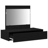 Kaptafel met lade Zwart 83 x 40 x 70 cm Bewerkt hout 5