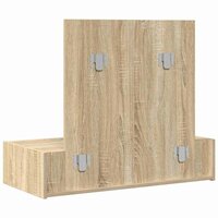 Kaptafel met lade Bruin 83 x 40 x 70 cm Bewerkt hout 8