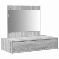Kaptafel met lade Grijs 83 x 40 x 70 cm Bewerkt hout 2