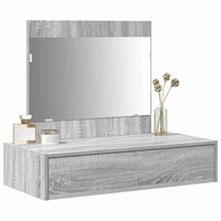 Kaptafel met lade Grijs 83 x 40 x 70 cm Bewerkt hout 3