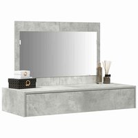 Kaptafel met lade Grijs 100 x 40 x 70 cm Bewerkt hout 3
