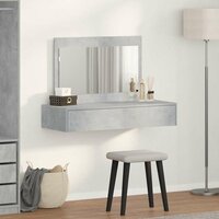 Kaptafel met lade Grijs 100 x 40 x 70 cm Bewerkt hout 4
