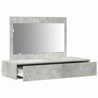 Kaptafel met lade Grijs 100 x 40 x 70 cm Bewerkt hout 5