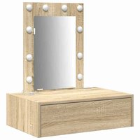 Kaptafel met lade Bruin 60 x 40 x 70 cm Bewerkt hout 2