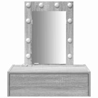 Kaptafel met lade Grijs 60 x 40 x 70 cm Bewerkt hout 5