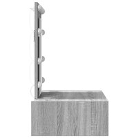 Kaptafel met lade Grijs 60 x 40 x 70 cm Bewerkt hout 6