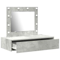 Kaptafel met lade Grijs 83 x 40 x 70 cm Bewerkt hout 4