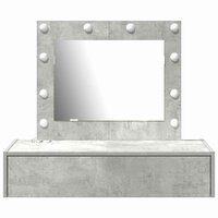 Kaptafel met lade Grijs 83 x 40 x 70 cm Bewerkt hout 5