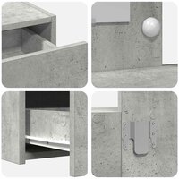 Kaptafel met lade Grijs 83 x 40 x 70 cm Bewerkt hout 8