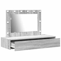 Kaptafel met lade Grijs 100 x 40 x 70 cm Bewerkt hout 4