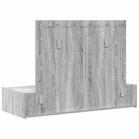 Kaptafel met lade Grijs 100 x 40 x 70 cm Bewerkt hout 7